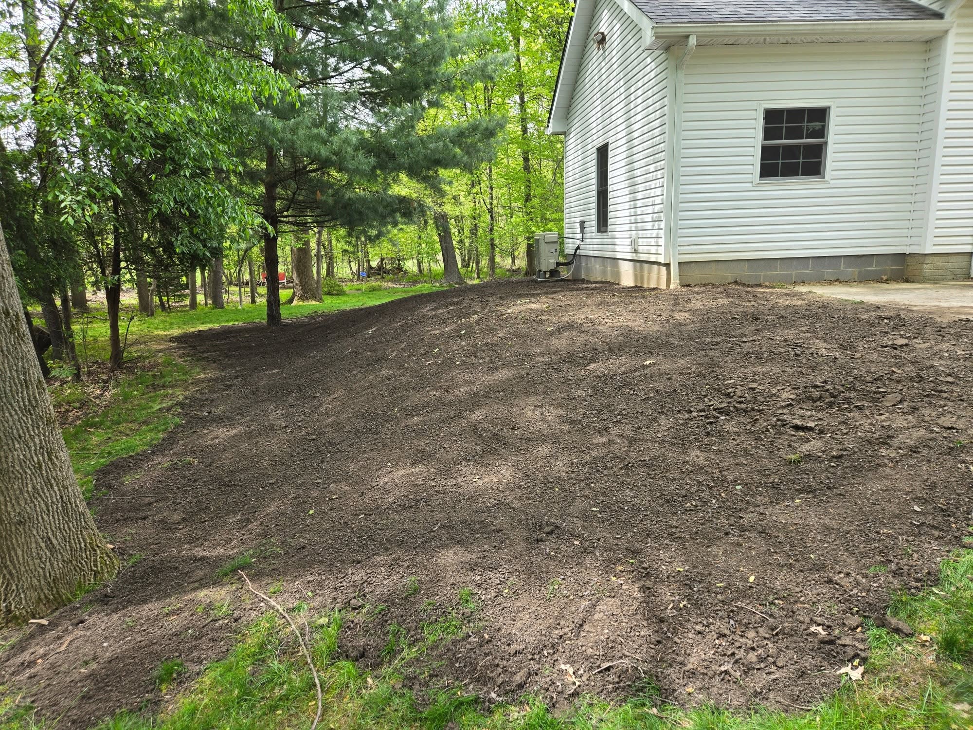 Backyard Grading & Topsoil
