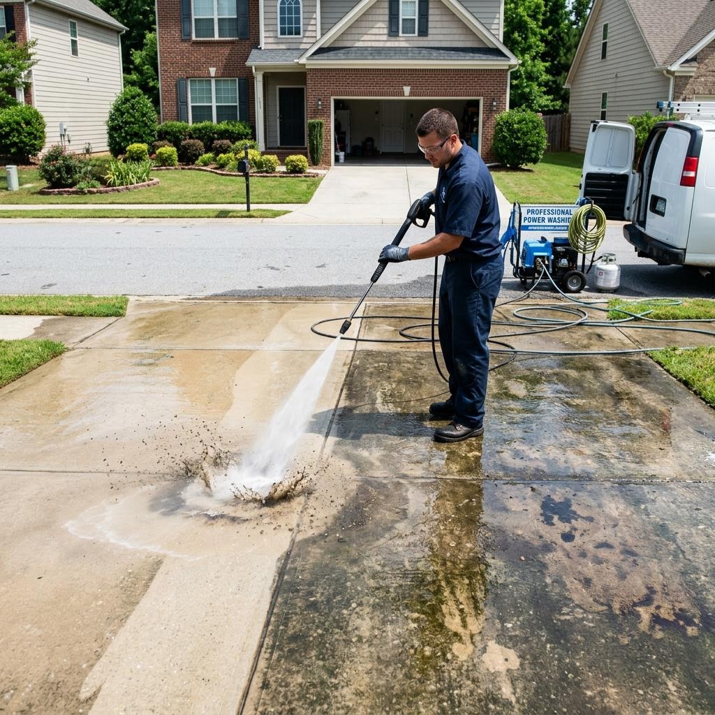Pressure Washing example 1